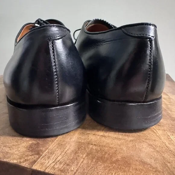 Alden 901 Black Leather Cap Toe Brogue Dress Shoes sz 13D - Picture 9 of 10